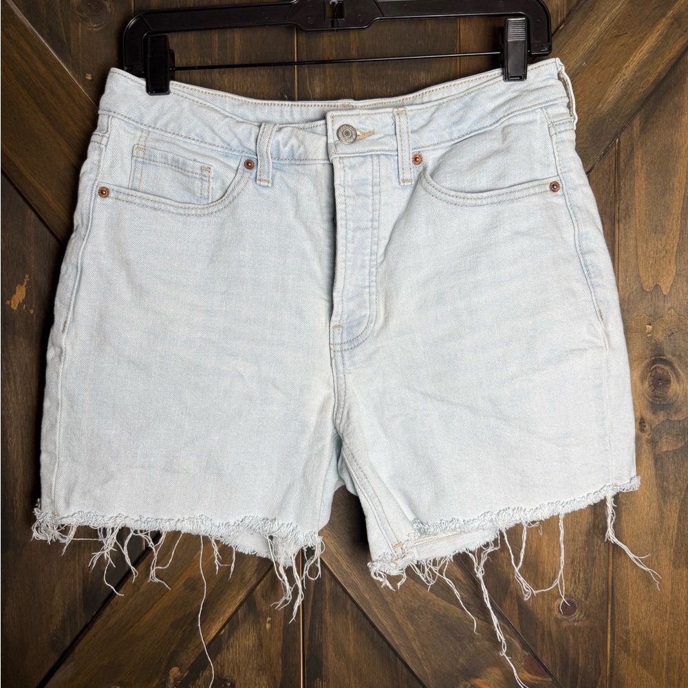 Old Navy Light Blue Frayed Jean Shorts